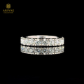 Arivae Round Brilliant Diamond Half Eternity Ring