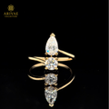 Arivae Pear & Round Shaped Diamond Dress Ring