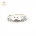 Nihla Silver Link Cubic Zirconia Band