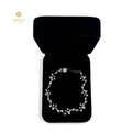 Nihla Silver Cubic Zirconia Vine Bracelet